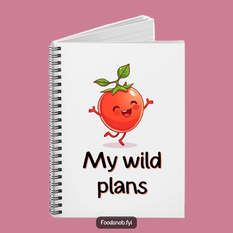 Funny Tomato Cartwheel Notebook: Jot Down Your Energetic Ideas