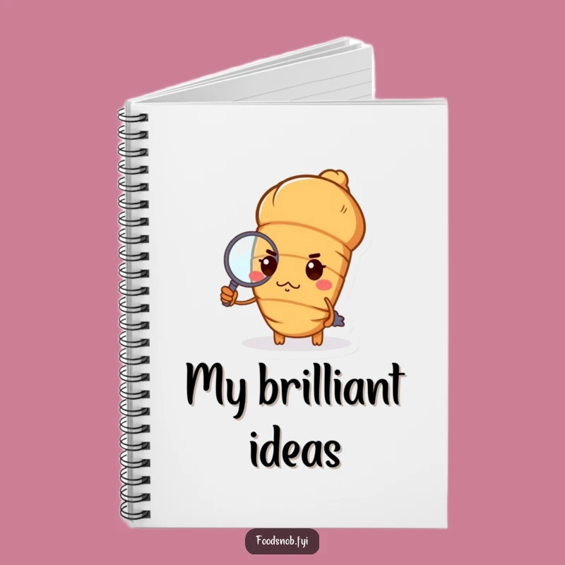 Funny Haughty Croissant Notebook: Chic Pastry Journal & Gift