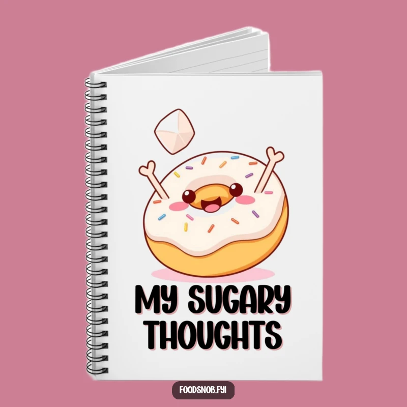 Funny Donut Sugar Toss Notebook: Jot Down Sweet Ideas with Humorous Sprinkled Flair