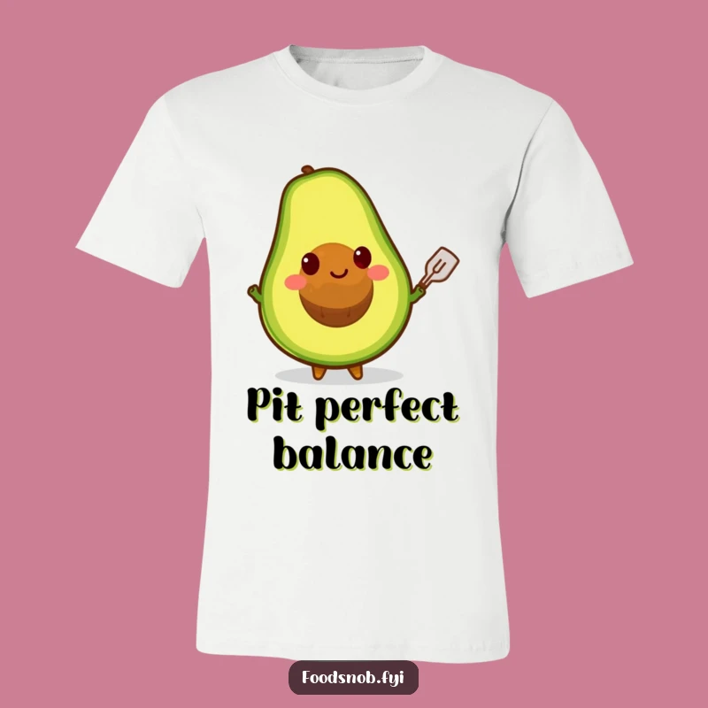 Funny Avocado Pit Spatula T-Shirt - Quirky Guac Lover's Apparel