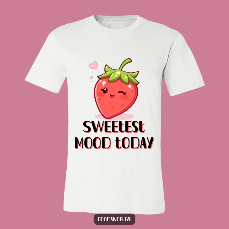 Funny Bubbly Strawberry T-Shirt: Wear Your Sweet Wink with Pride
