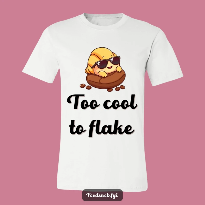 Funny Croissant Sunglasses T-Shirt: Brunch Vibes & Hilarious Style