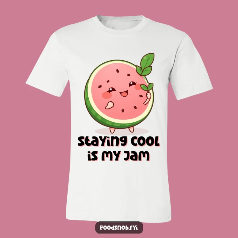 Funny Watermelon Fanning T-Shirt: Stay Cool with This Hilarious Summer Tee