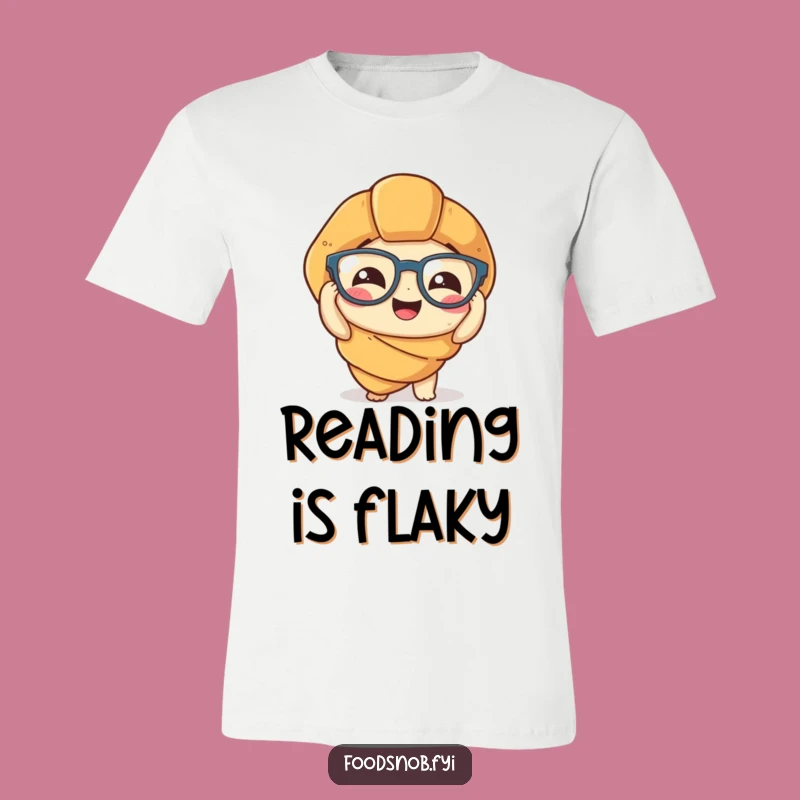 Funny Croissant T-Shirt: Comical Pastry with Spectacles for Hilarious Gift Giving