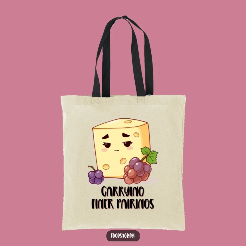 Funny Stern Cheese Tote Bag: Witty Foodie Accessory & Gift